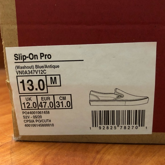 Vans Slip-On PRO (Washout) Blue/Antique - Picture 5 of 5